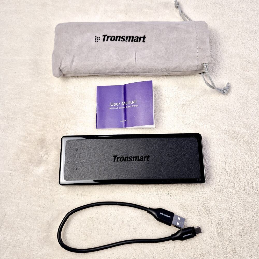 10400 Mah Multiple Cellphone Laptop PowerBank Tronsmart Presto 3.0 Black Slim